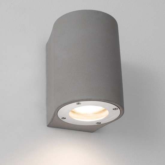 Applique di cemento grigio da esterno moderna