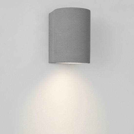 Applique di cemento grigio da esterno moderna