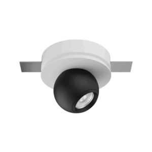 Faretto nero bubble led 9w 3000k 24v ottica 34 da incasso linea light