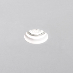 Portafaretto gesso rotondo da incasso gu10 per cartongesso