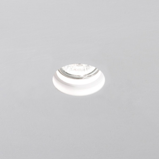 Portafaretto gesso rotondo da incasso gu10 per cartongesso
