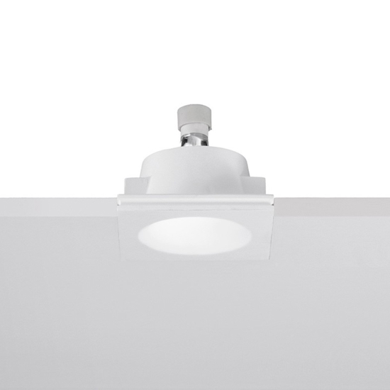 Faretto rotondo da incasso a soffitto in gesso