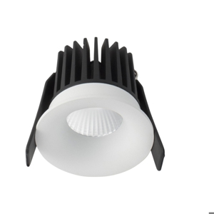 Faretto incasso tondo bianco led per cartongesso 9w 3000k