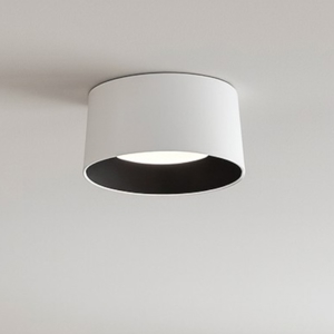 Plafoniera cono bianco nero per cucina moderna led 24w 3000k