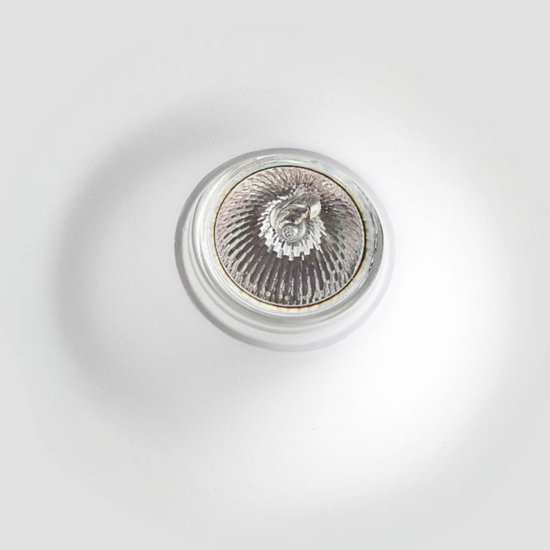 Faretto da incasso a soffitto rotondo di gesso 