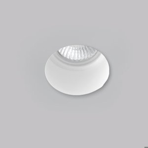 Faretto da incasso di gesso rotondo a soffitto gu10