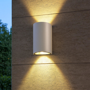 Applique per esterni led 12w 4000k bianca moderna ip54