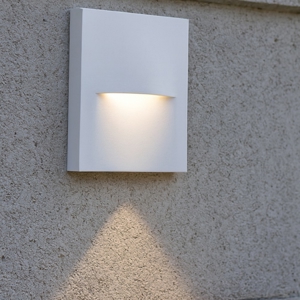 Segnapasso led da esterno a parete led 3w 4000k bianco ip65