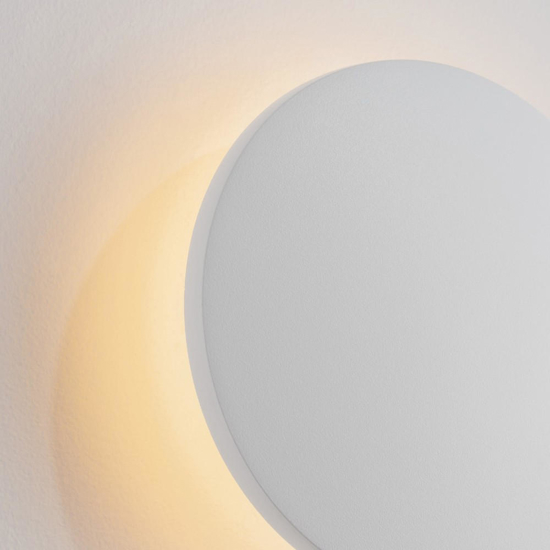 Applique da esterno disco led 7w 3000k bianco