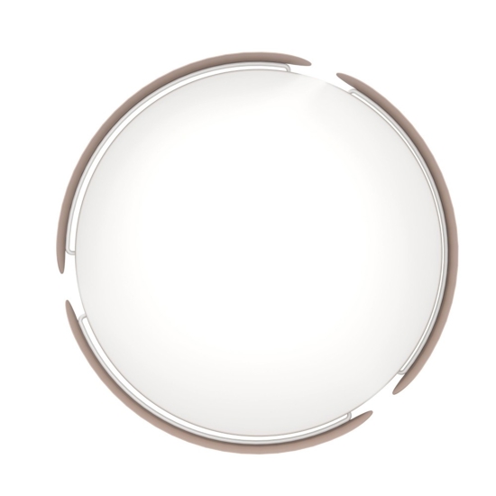 Eglo valcasotto plafoniera tortora rotonda led 24w 3000k design moderna