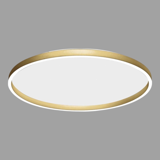 Plafoniera aela oro gea luce led 72w 3000k 4000k rotonda