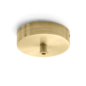 Rosone tondo oro ottone gea luce per lampada a sospensione