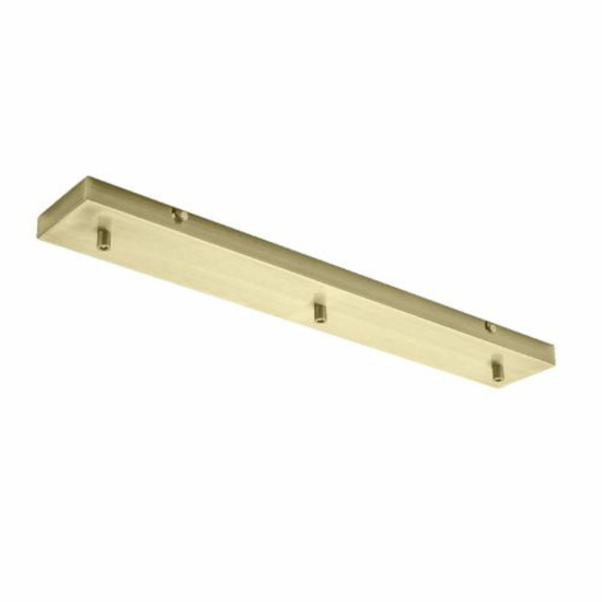Rosone a binario 3 punti luce ottone metallo gea luce