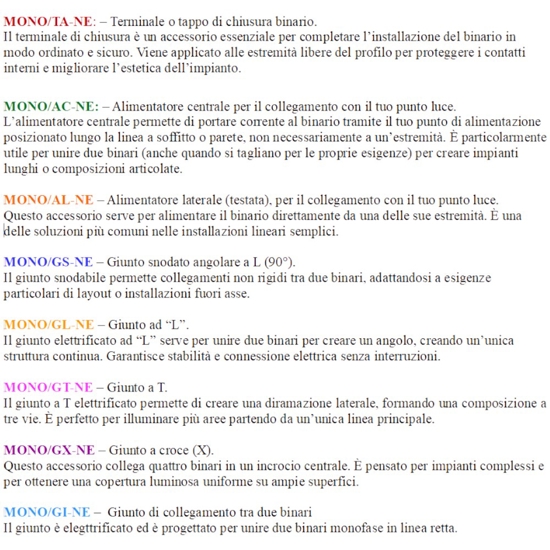 Sistema a binario 200cm monofase bianco 6 spot e27 orientabili