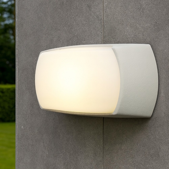Applique andora bianca top light per esterno anti corrosione ip66
