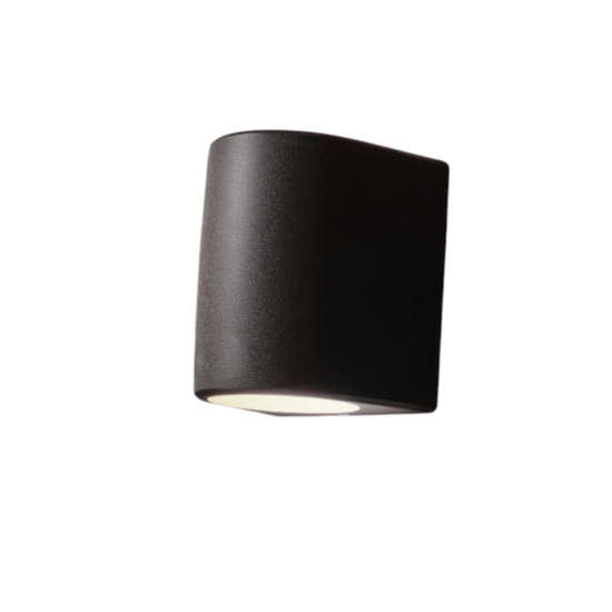 Applique da esterno nera gx53 moderna top light aosta