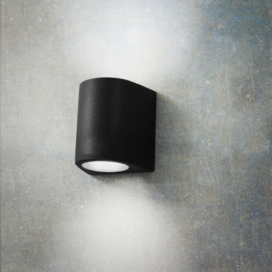 Aosta applique per esterni nera anti corrosione ip55 top light