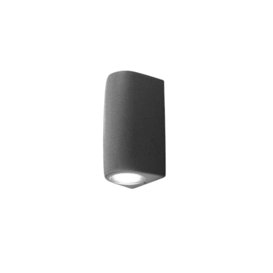 Top light aosta applique da esterno grigia ip55