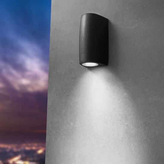 Top light applique aosta per esterno anti corrosione ip55