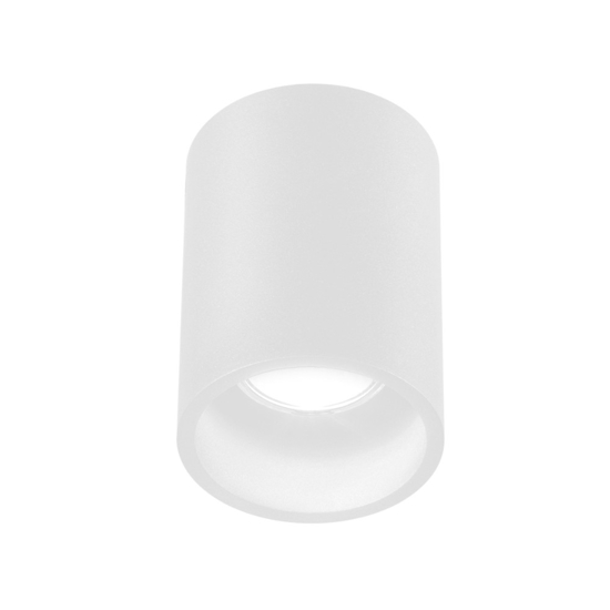 Faretto da soffitto cilindro bianco di alluminio