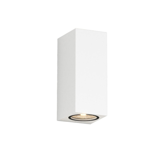 Top light atene applique da esterno bianca biemissione luce ip65