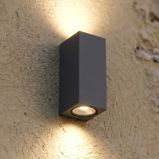 Top light atene applique da esterno moderna antracite ip65