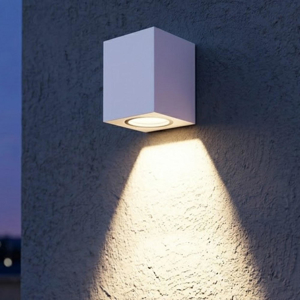 Applique da esterno top light atene bianca ip65