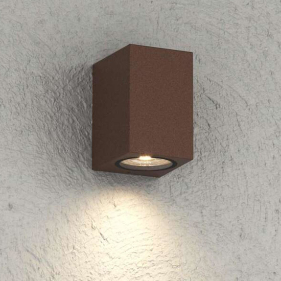 Applique corten da esterno moderna top light atene ip65