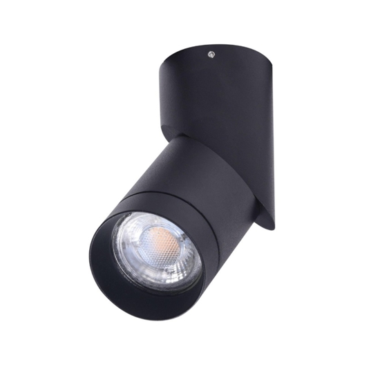Faretto spot orientabile nero da soffitto per cucina
