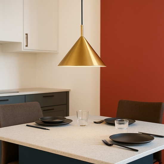 Gea luce barbie lampadario pre cucina sospensione colore oro