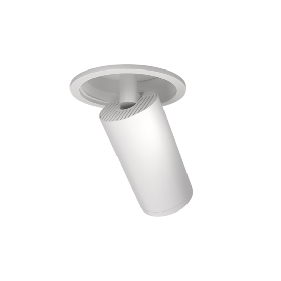 Maytoni faretto focus bianco cilindro orientabile da incasso a soffitto
