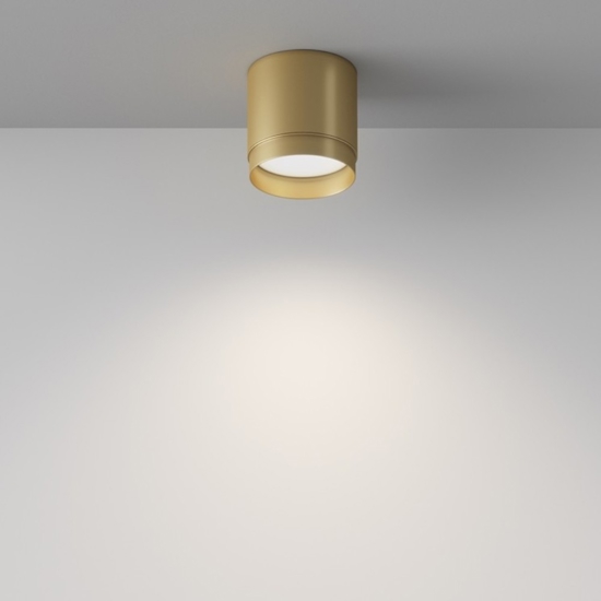 Faretto da soffitto oro cilindro maytoni polar