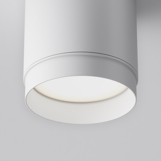 Faretto polar bianco da soffitto cilindro per interni maytoni