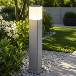 Lampione grigio per giardino moderno como top light