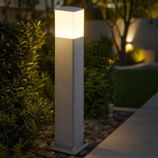 Lampione grigio per giardino moderno como top light