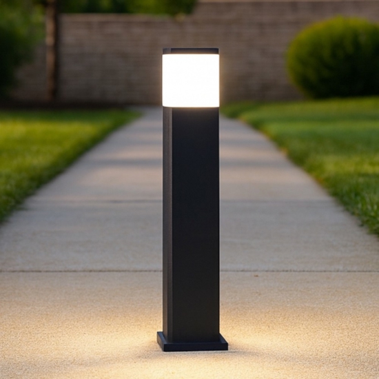 Top light como lampione da giardino nero anti corrosione