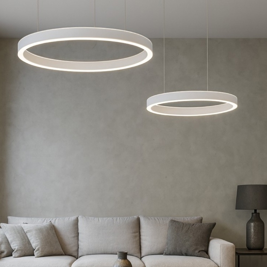 Lampadario criseide gea luce bianco led 60w 3000k moderno