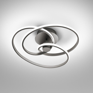 Diva titanio gea luce plafoniera led 40w 3000k