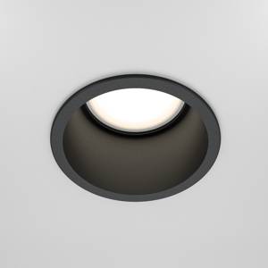 Maytoni faretto da incasso a soffitto rotondo nero reif
