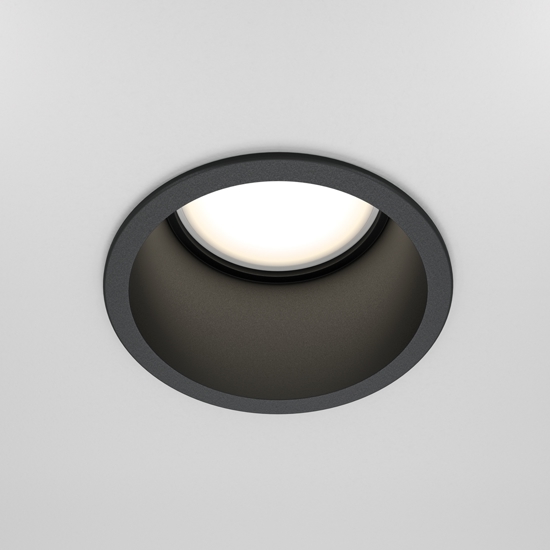 Maytoni faretto da incasso a soffitto rotondo nero reif