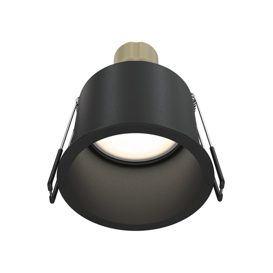 Maytoni faretto da incasso a soffitto rotondo nero reif