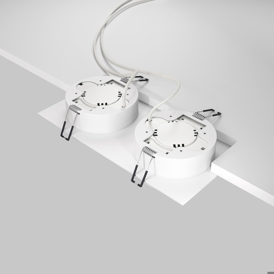 Faretto bianco da incasso a soffitto cestello maytoni hoop