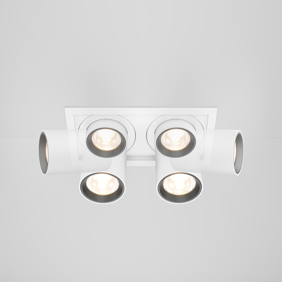 Faretti a cestello da incasso hidden bianco 2 luci led 20w 3000k 220v maytoni