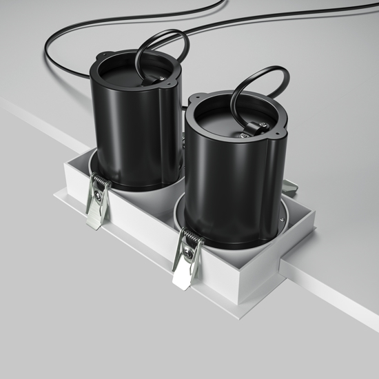 Faretti a cestello da incasso hidden bianco 2 luci led 20w 3000k 220v maytoni