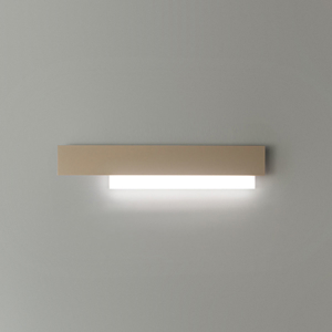 Applique led 25w 3000k doha gea luce moderna bianco tortora
