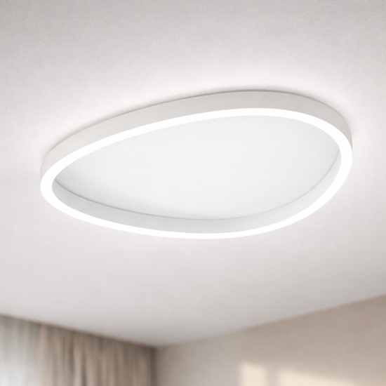 Gea luce ecaris plafoniera bianca per cucina moderna led cct