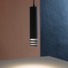 Lampadario a sospensione per bagno cilindro di nero gea luce emily