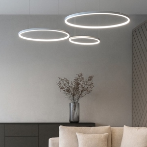 Lampadario 3 cerchi moderno led erika s-3d gea luce l