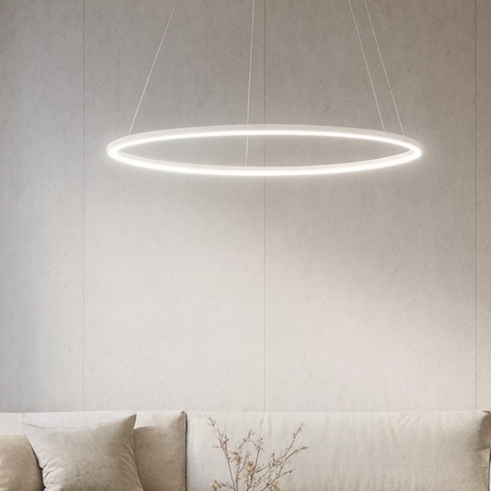 Erika s-p bianco gea luce lampadario cerchio led 38w 3000k