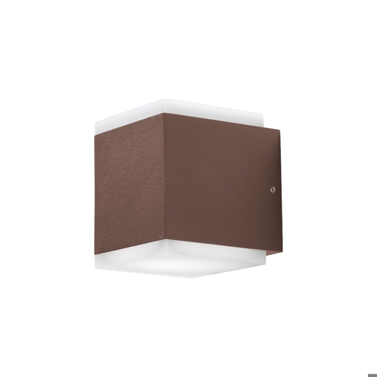 Gea luce applique per esterno moderna ip65 corten led cct 3000k 4000k 5500k